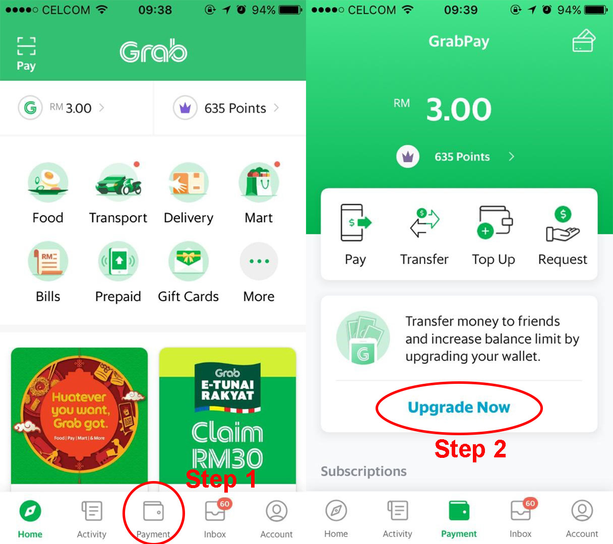 [LangkahLangkah] Bagaimana untuk mendapatkan RM30 kredit dia EWallet